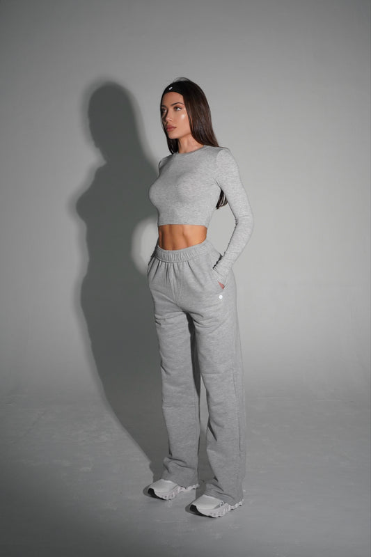 Gray performance pants