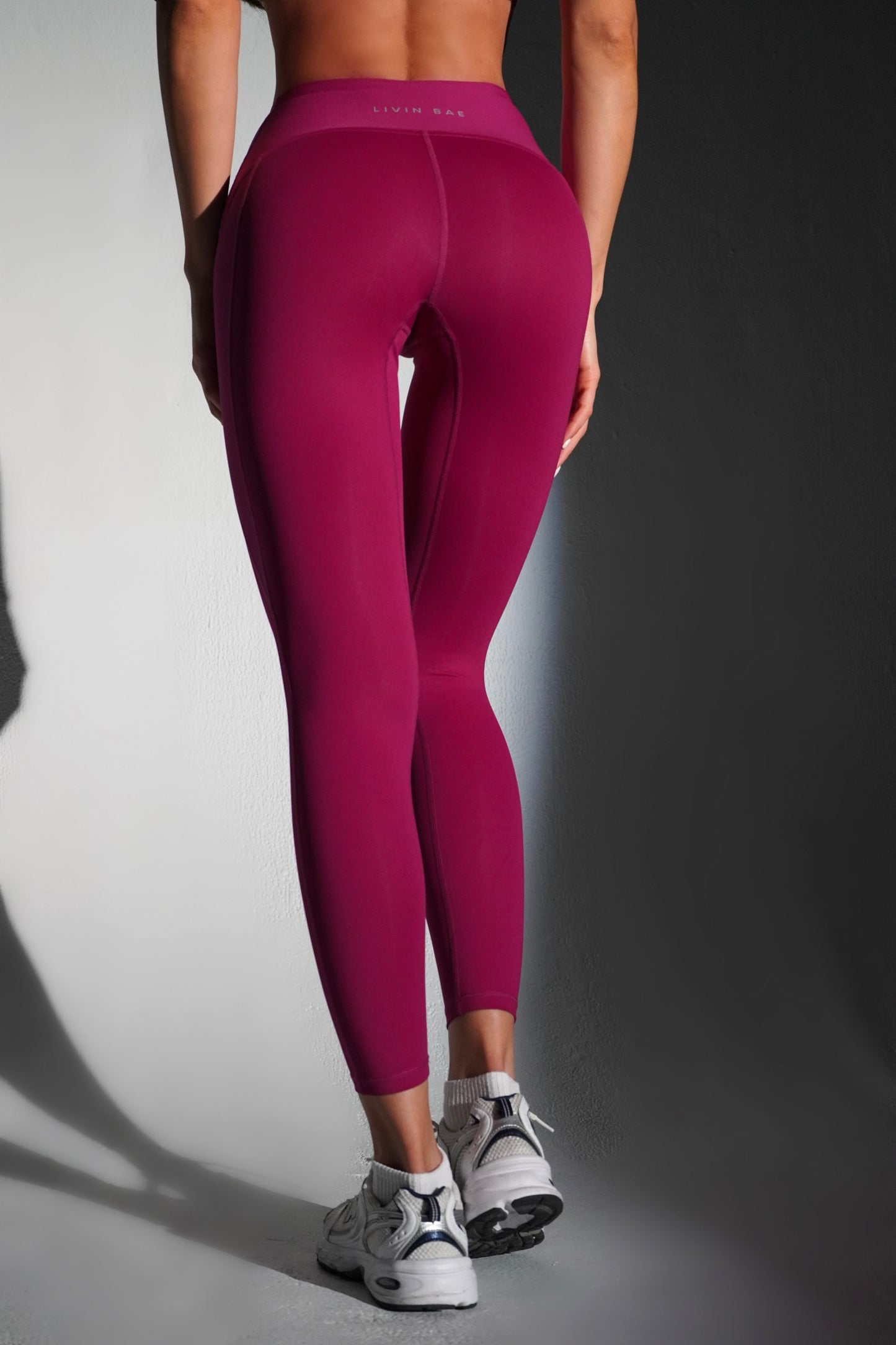 Magenta flex leggings