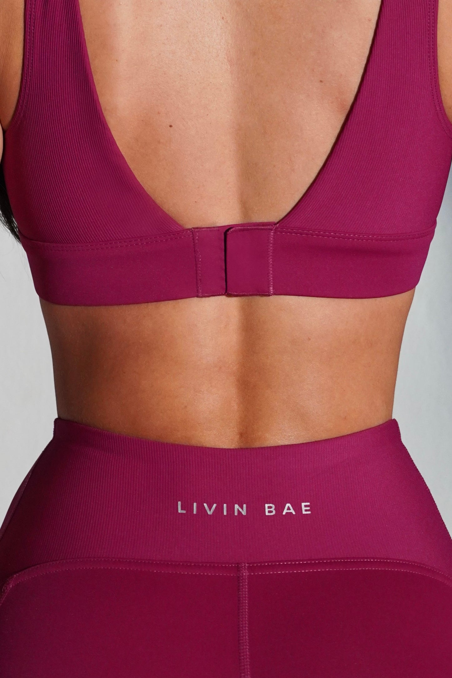 Magenta flex sport bra