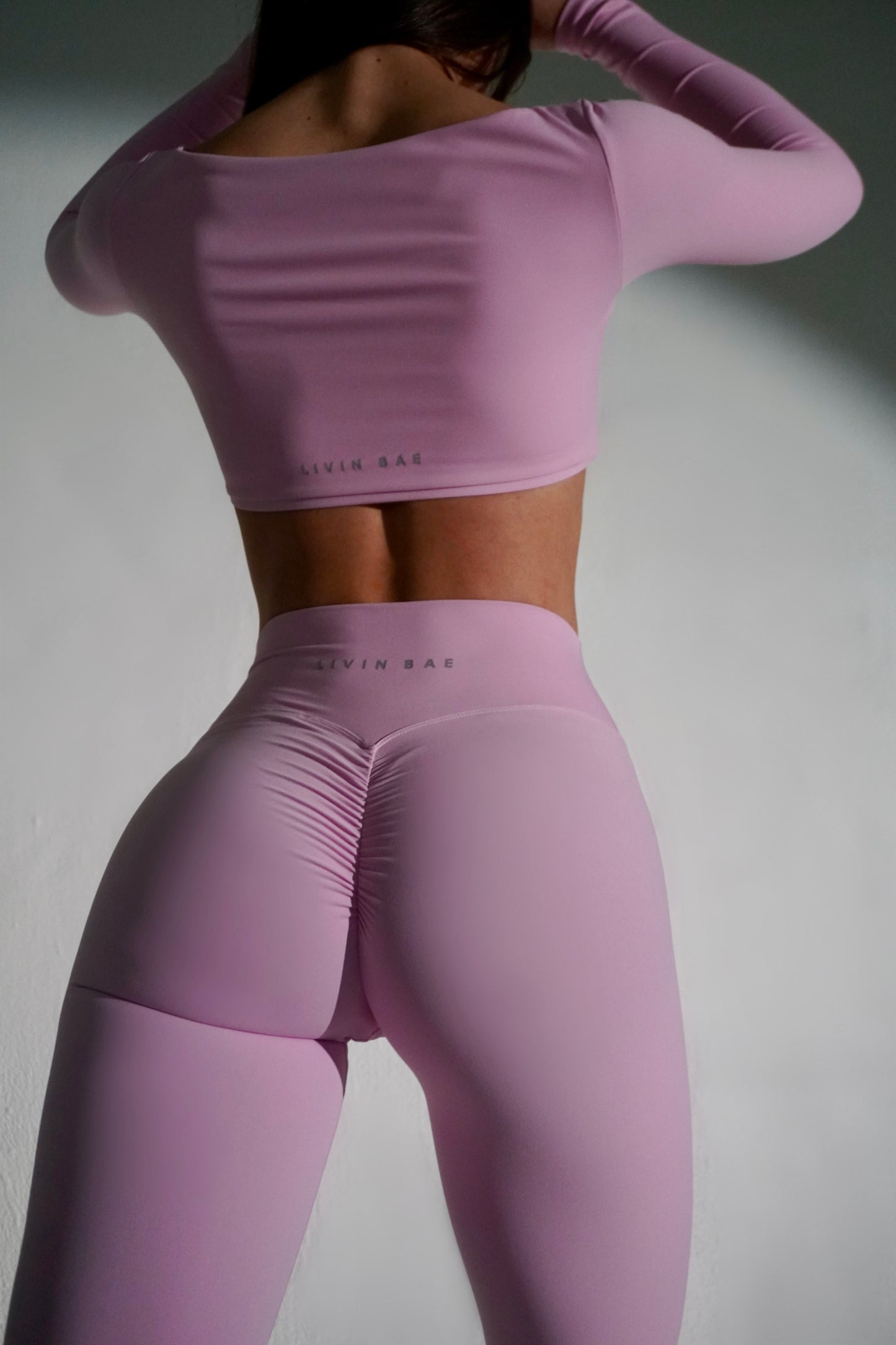 Sweet pink coral leggings