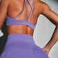 Royal plum sport bra