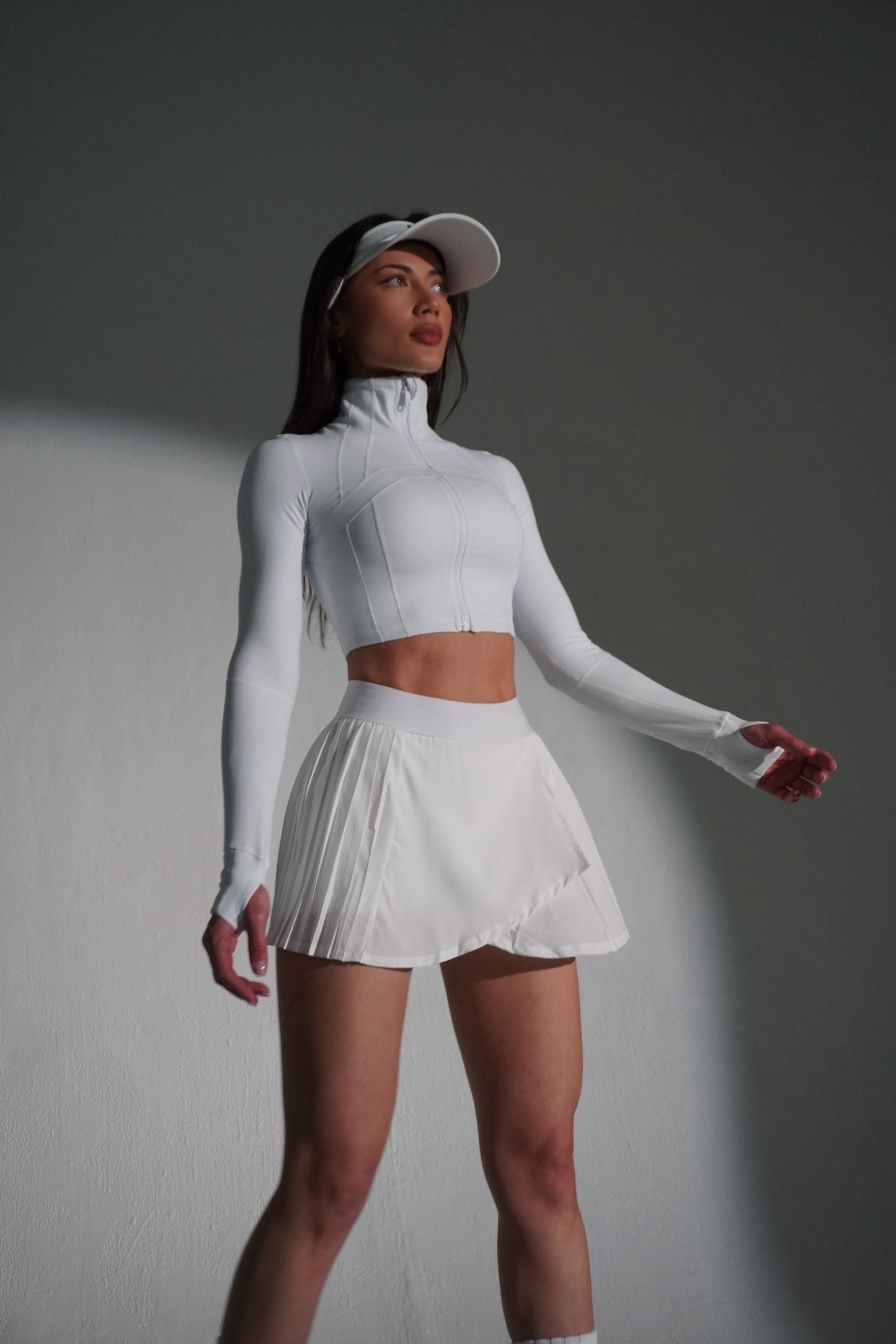 White sports breeze skirt