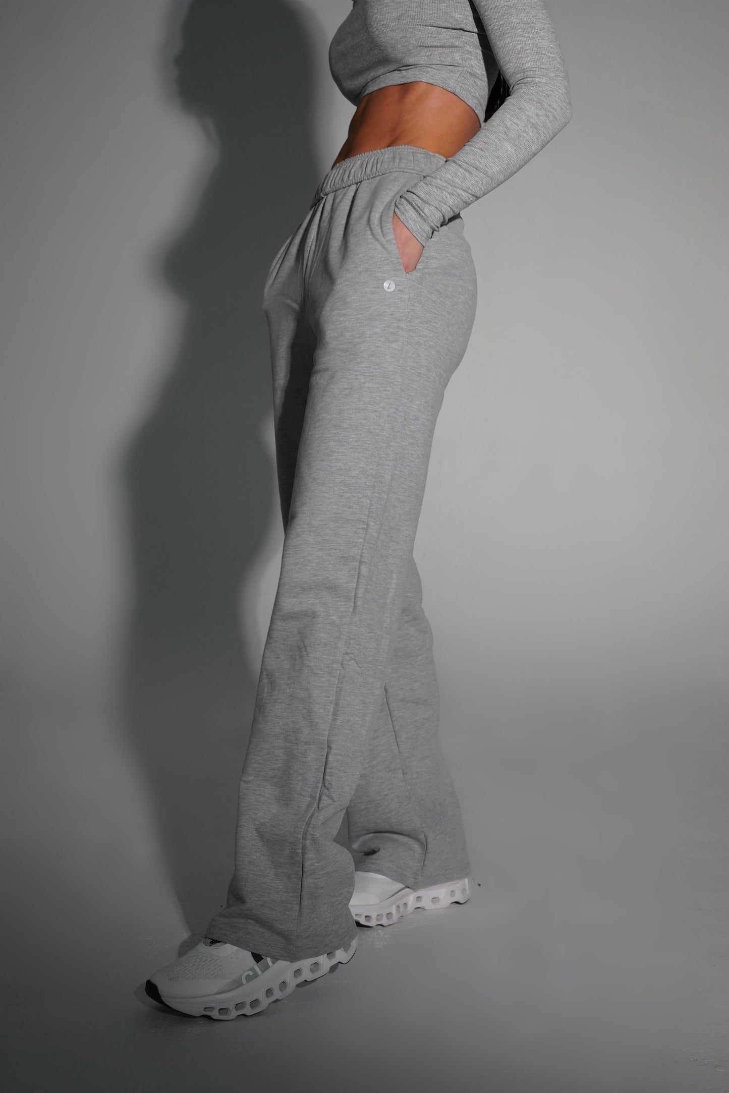 Gray performance pants