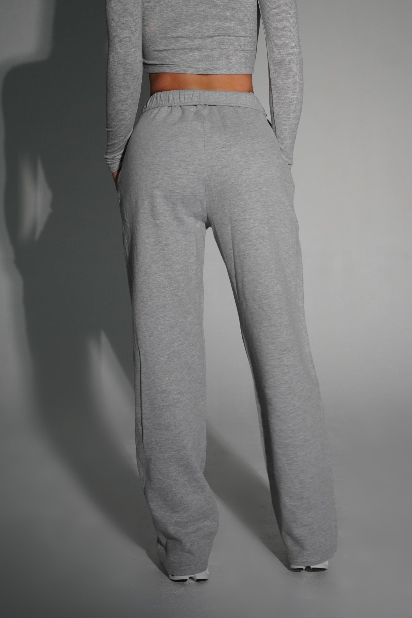 Gray performance pants