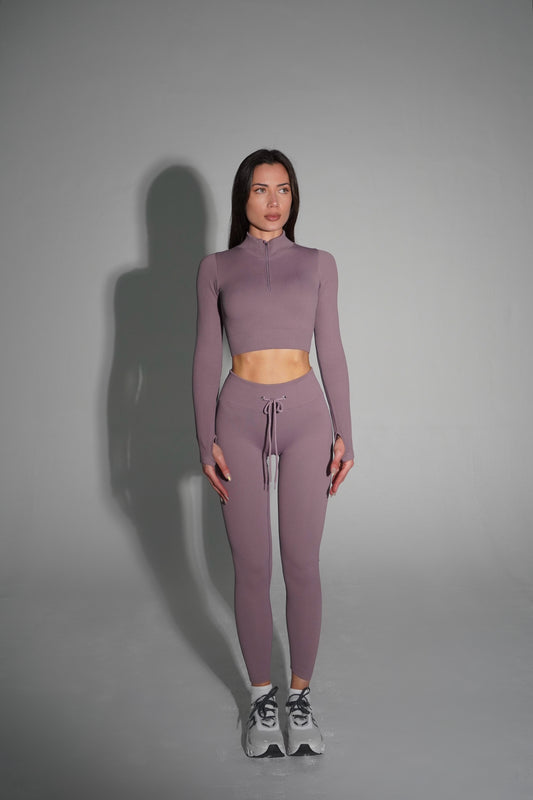 Lavender snatched performance top