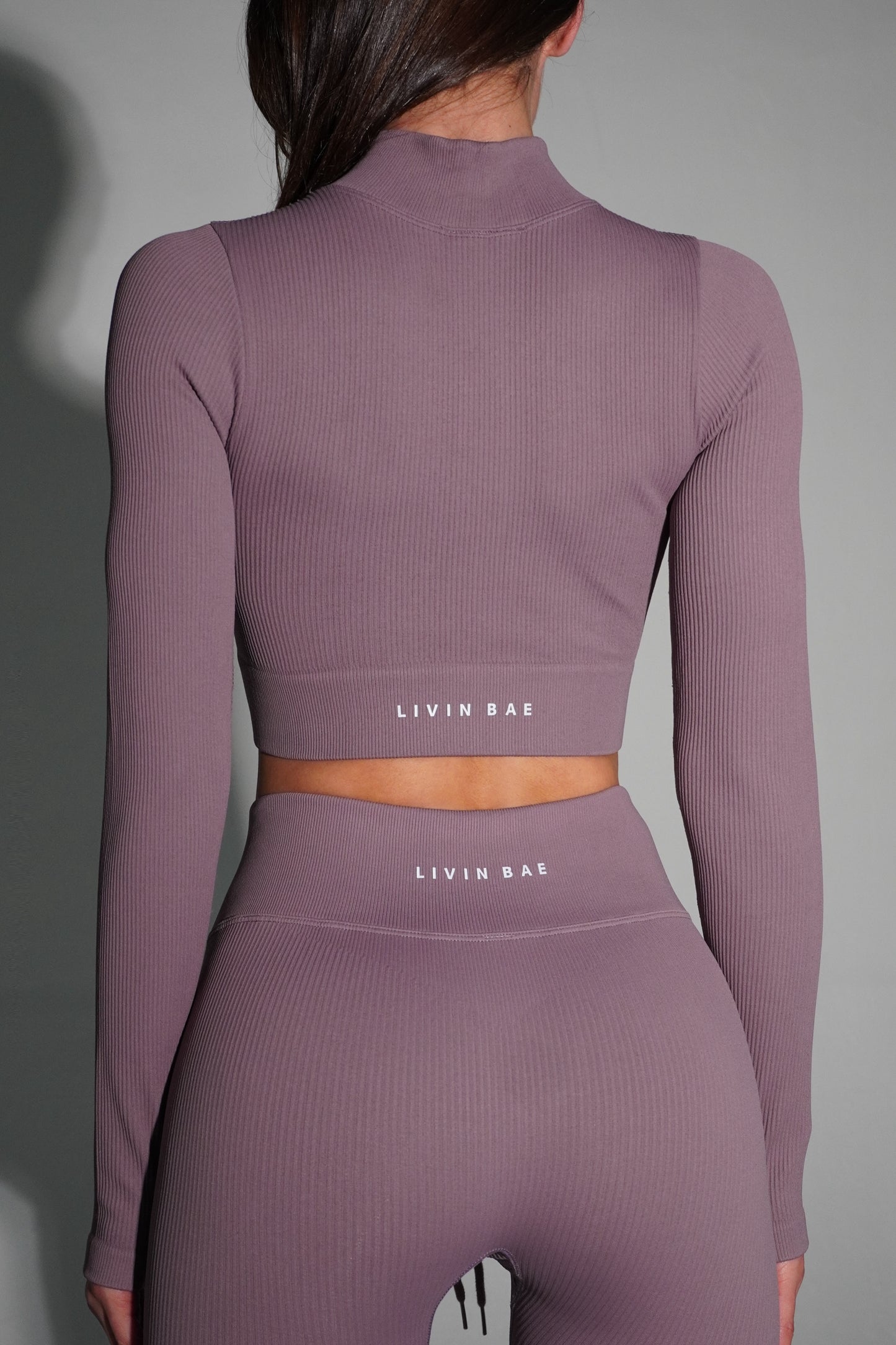 Lavender snatched performance top