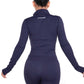 Zip yoga jacket with pocket gym running