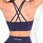 Navy skyline sport bra