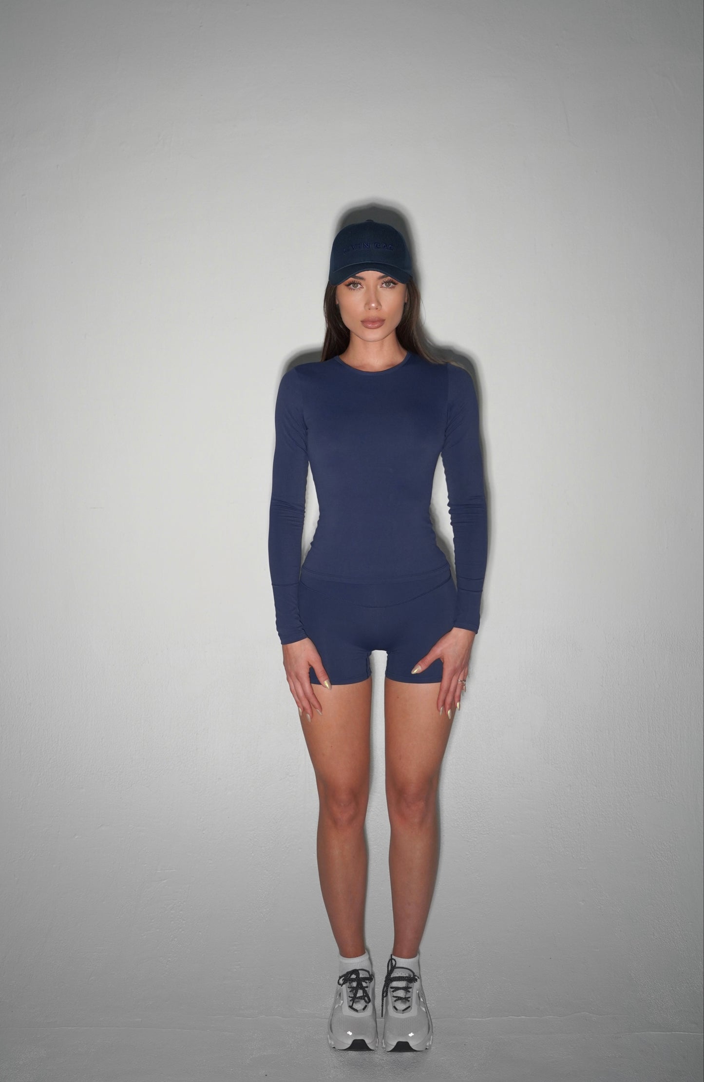 Navy performance yoga short