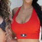 About red super sport bra