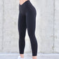 Black peak leggings