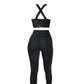 Effortless top legging set black