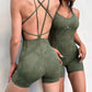 Ambition seamless romper - olive